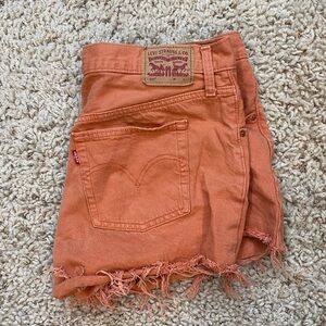 LEVIS denim shorts orange